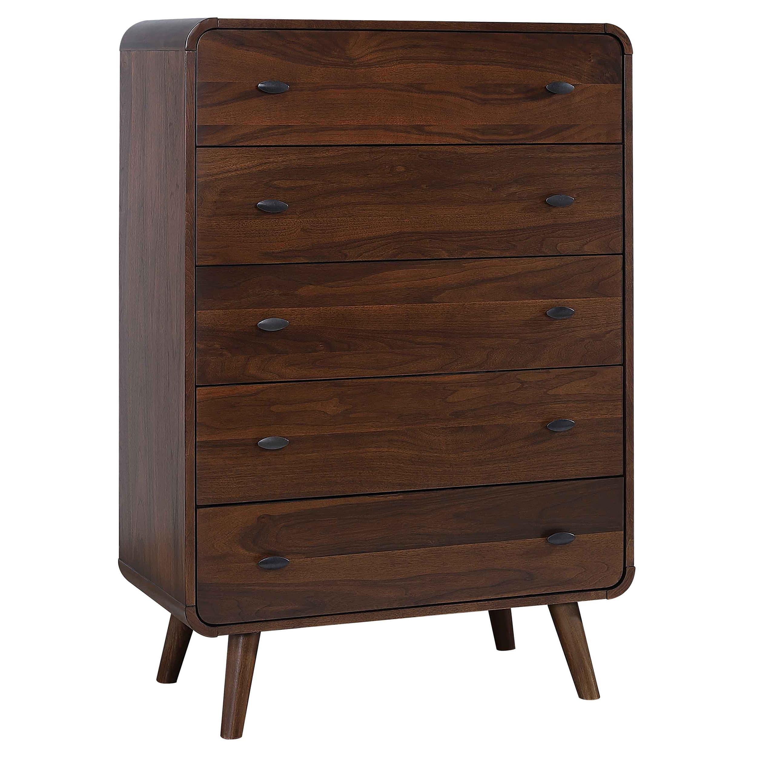 Robyn 5-piece Queen Bedroom Set Dark Walnut - Image 10
