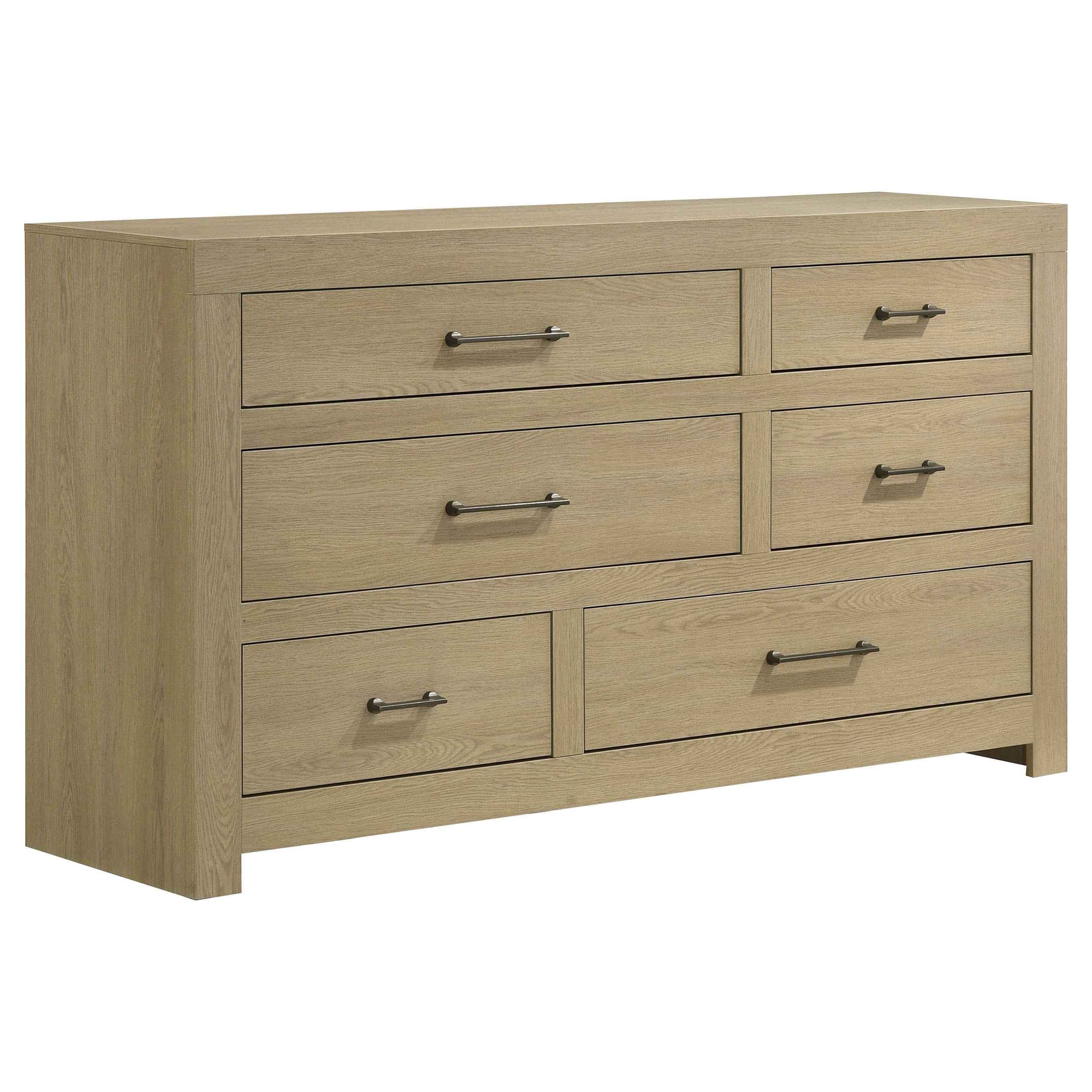 Hendricks 5-piece Queen Bedroom Set Light Oak - Image 6