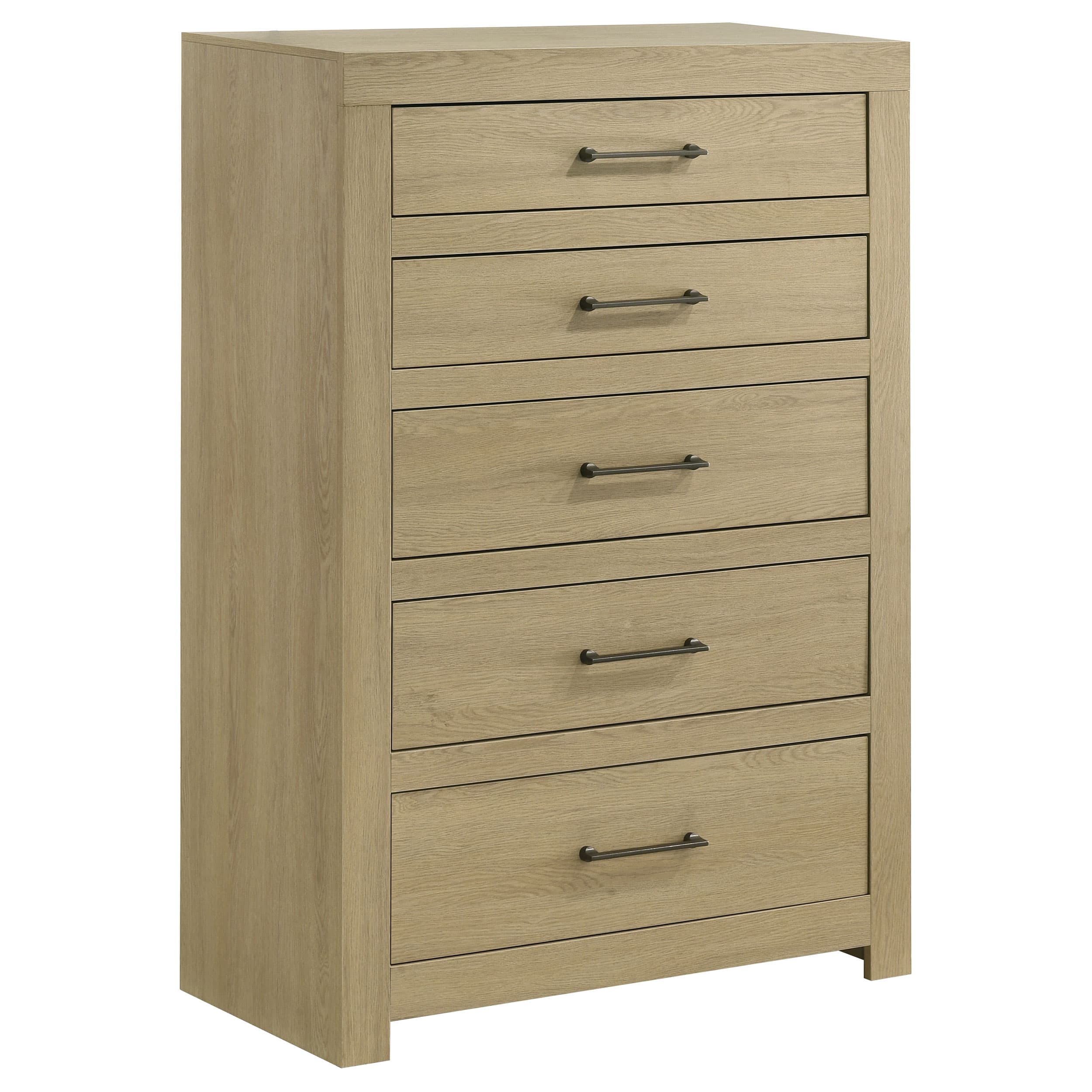 Hendricks 5-piece Queen Bedroom Set Light Oak - Image 10