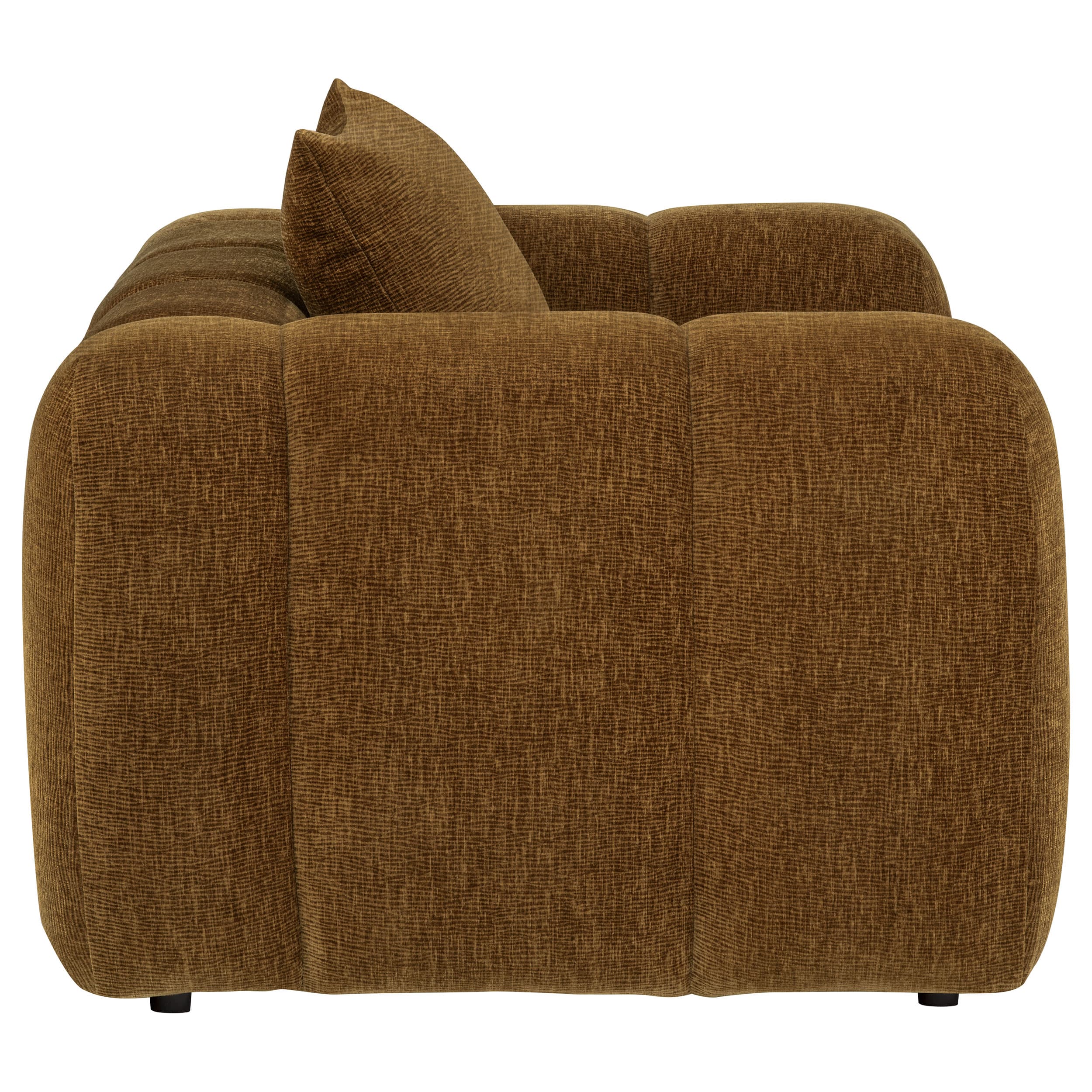 Lazaro 3-piece Fabric Upholstered Wide Channel Sofa Set Bronze - Image 13