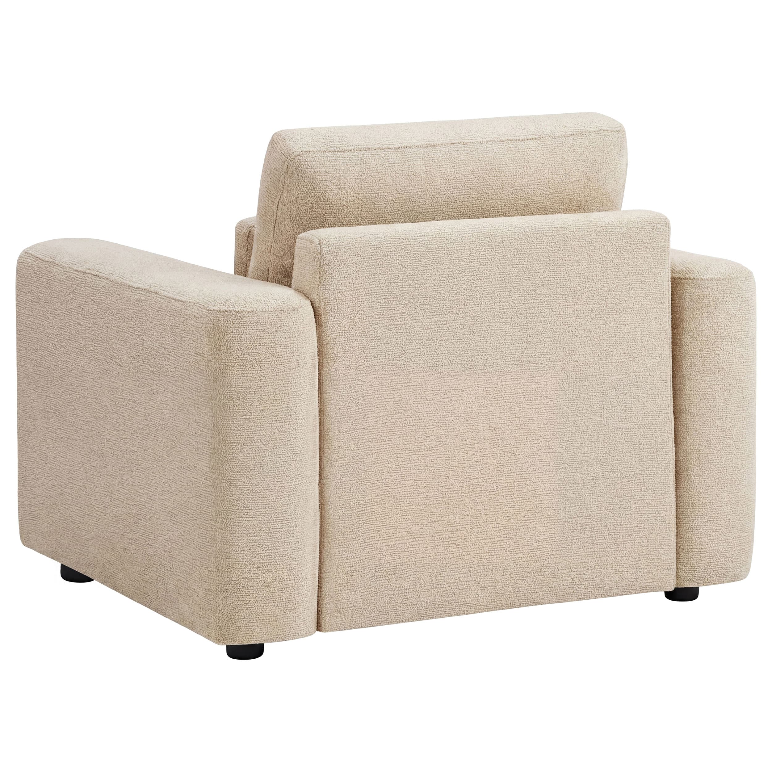 Amador 3-piece Chenille Upholstered Track Arm Sofa Set Camel - Image 7