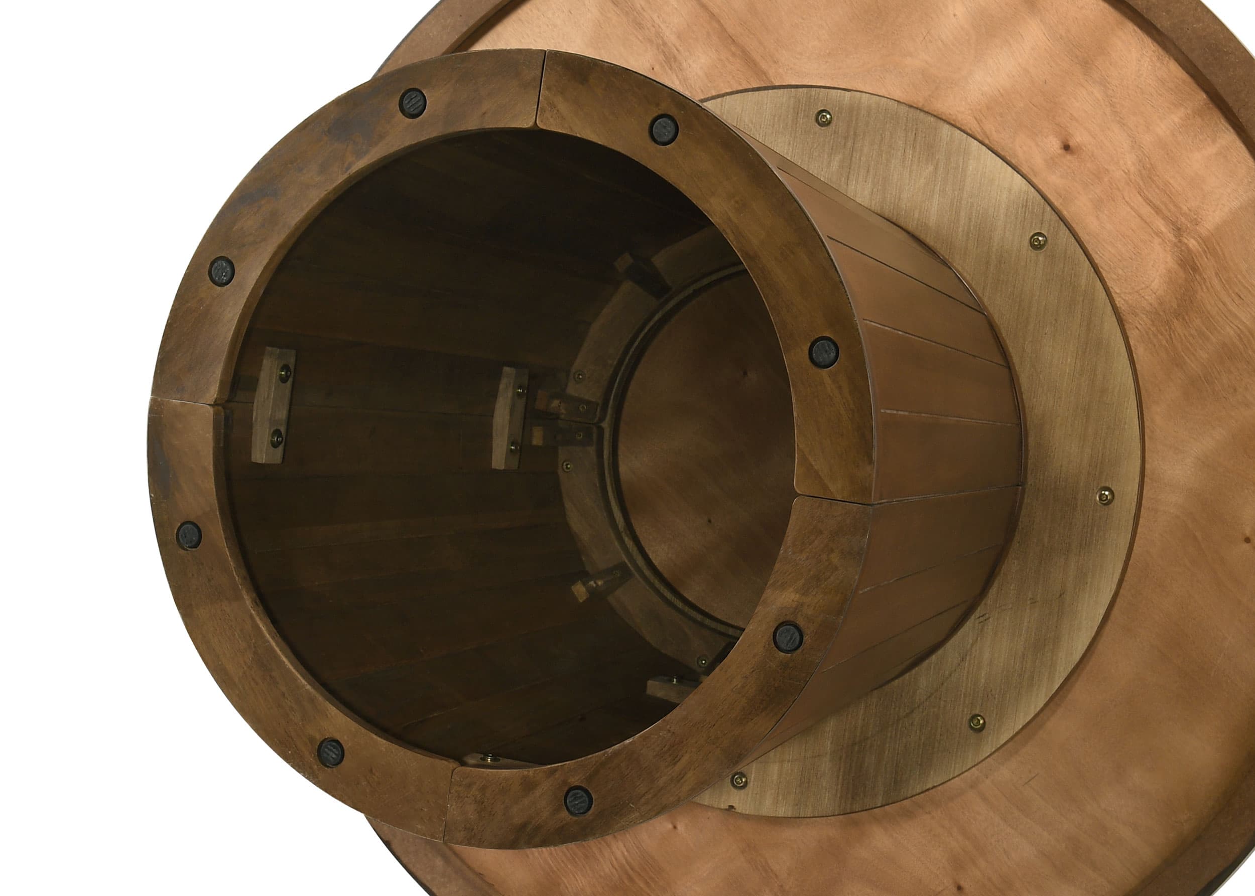 Galindo 5-piece 52-inch Round Dining Set Light Grey and Walnut - Image 9