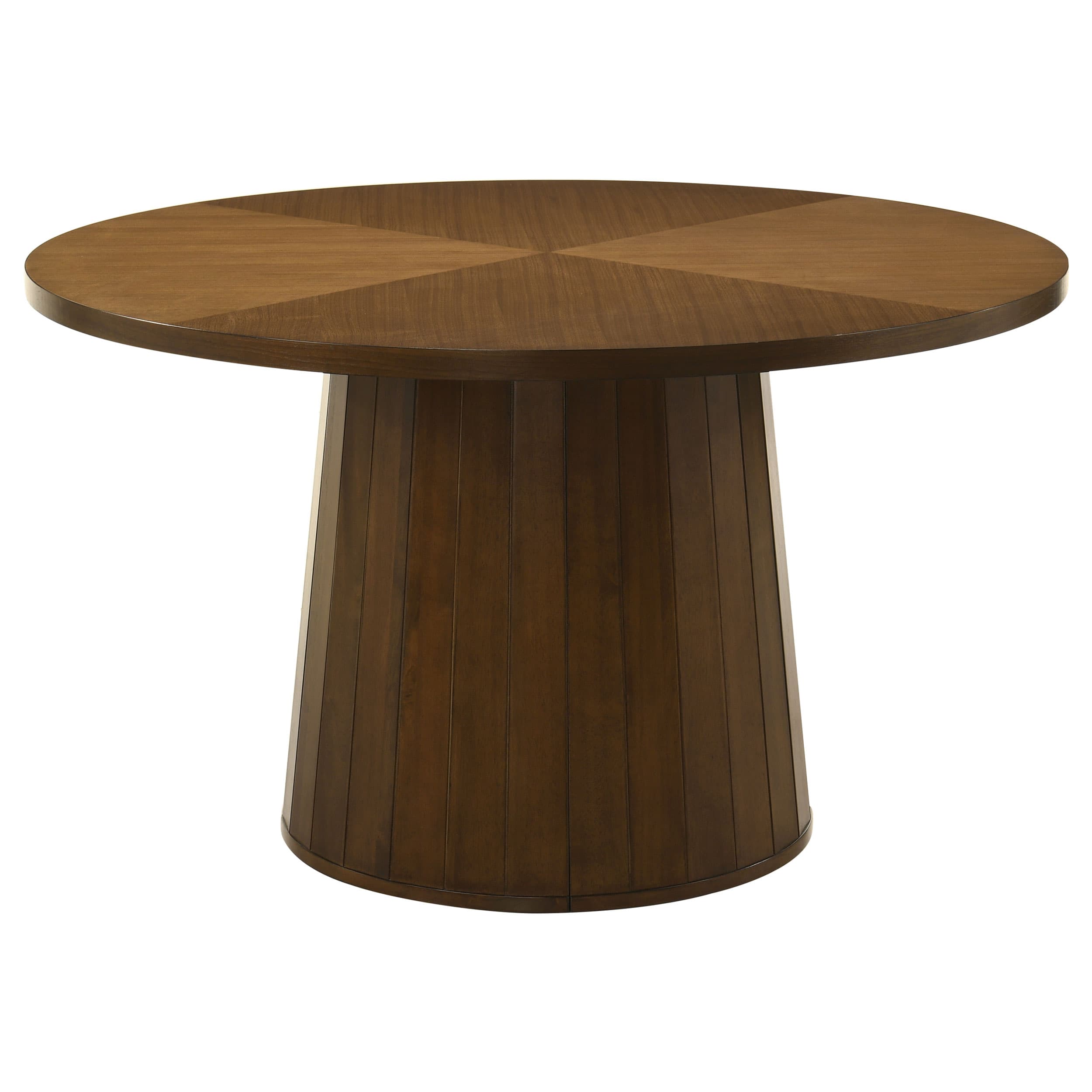 Galindo 5-piece 52-inch Round Dining Set Nutmeg and Walnut - Image 2