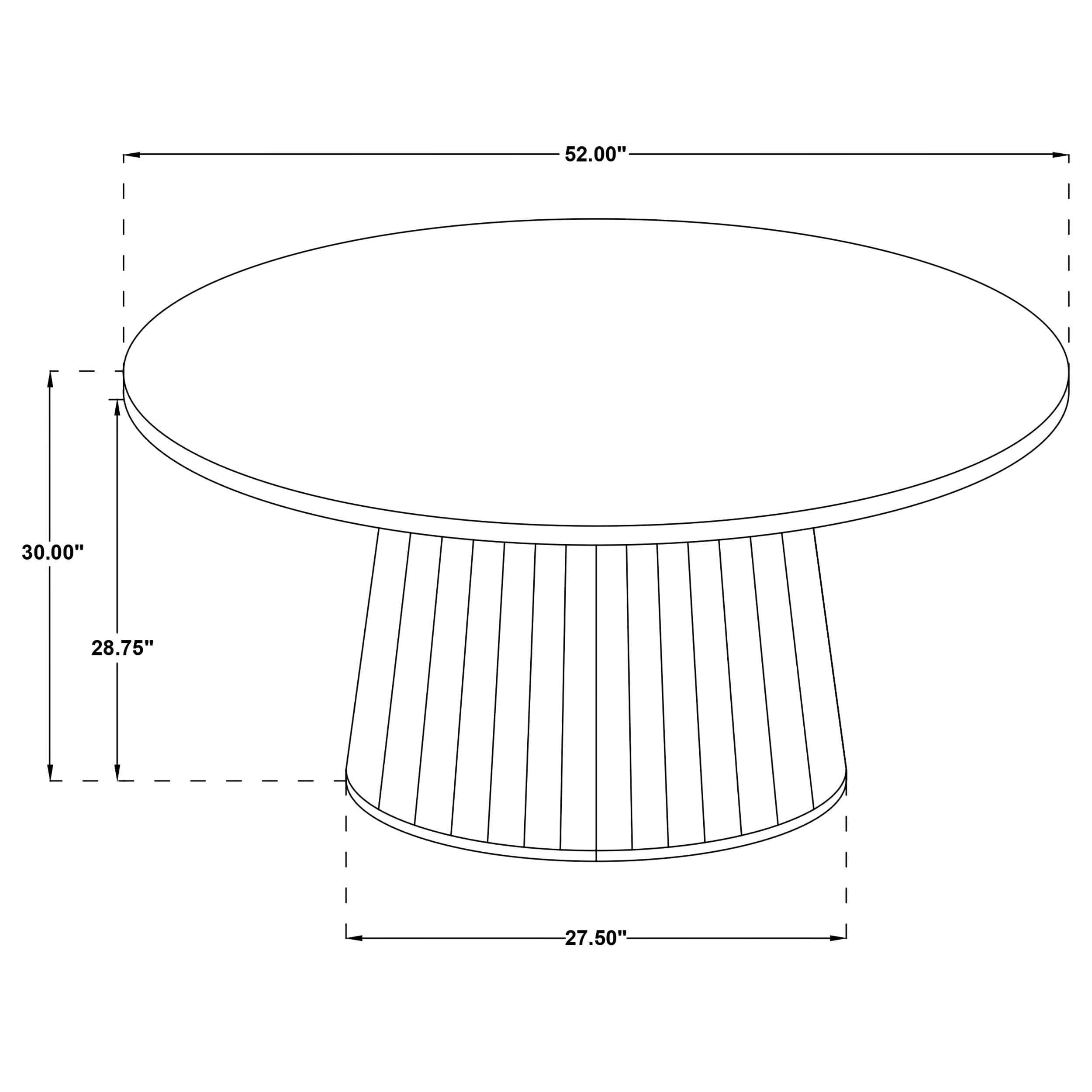 Galindo 5-piece 52-inch Round Dining Set Nutmeg and Walnut - Image 12