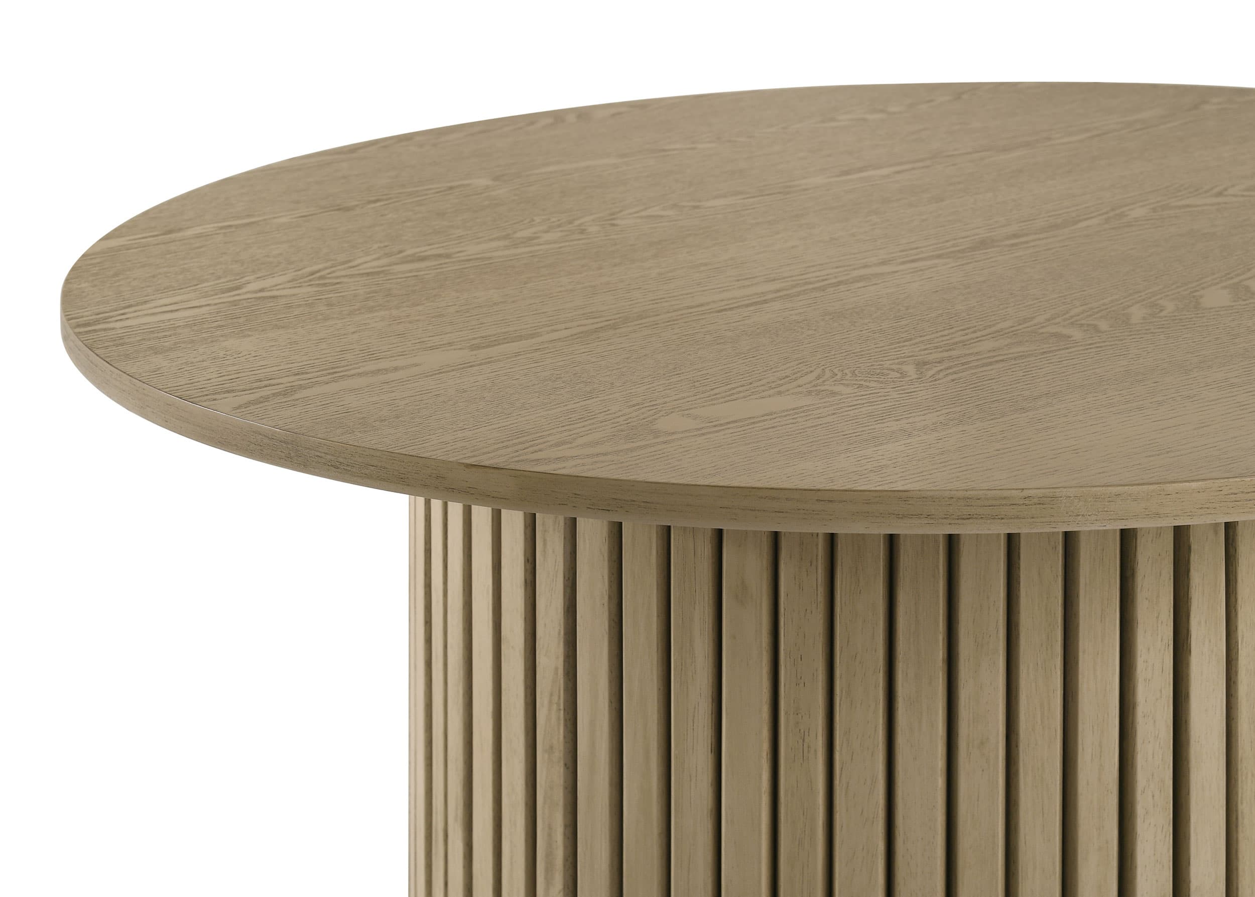 Hamlyn 5-piece Round Wood Counter Height Dining Set Cream and Natural Oak - Image 4