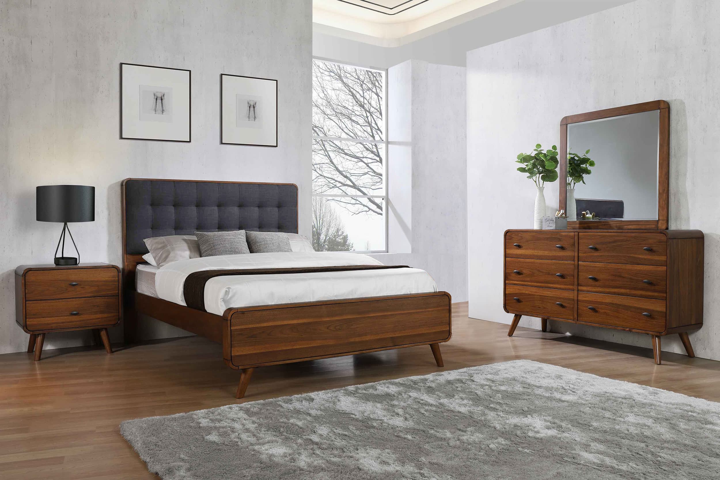 Robyn 4-piece Queen Bedroom Set Dark Walnut - Image 17