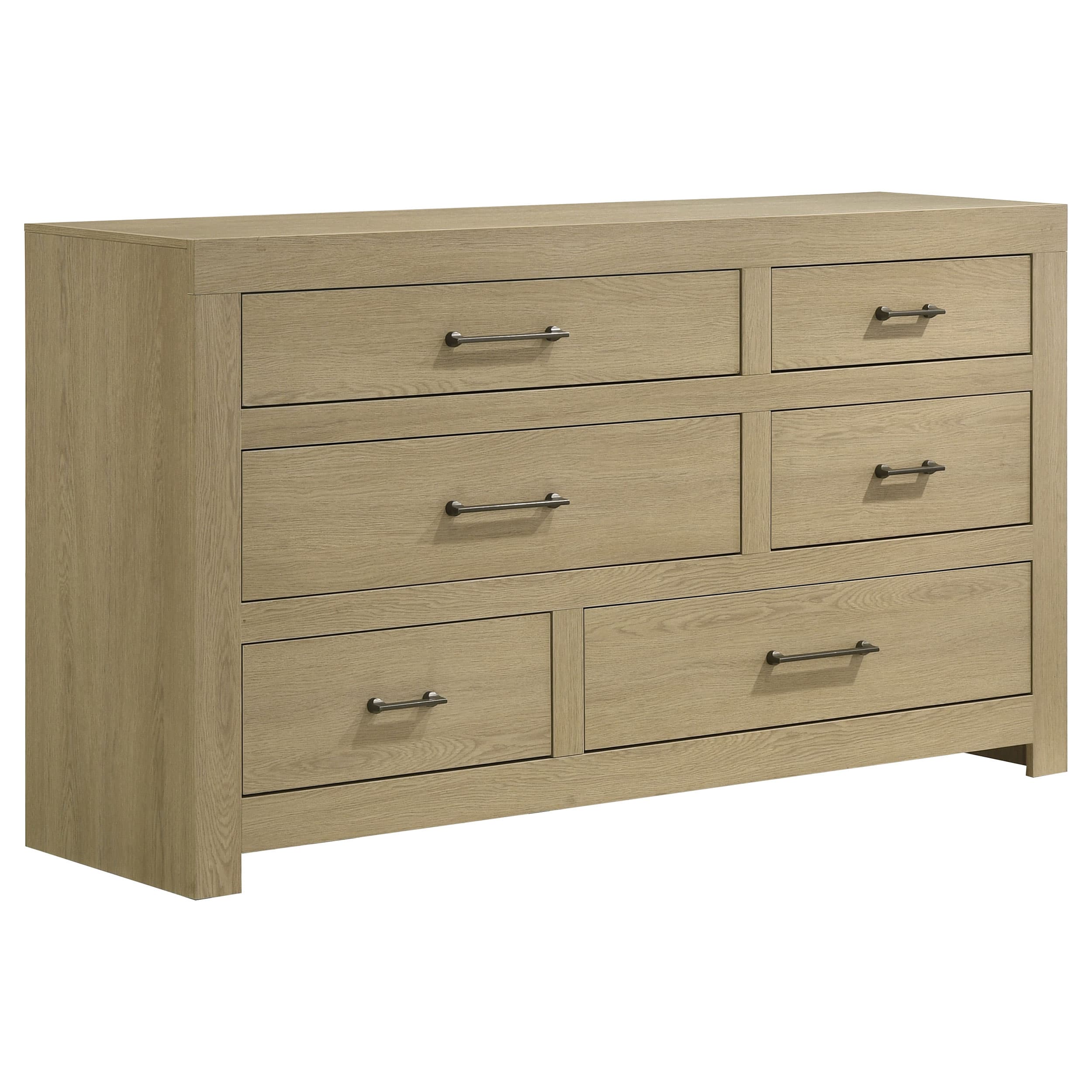 Hendricks 4-piece Queen Bedroom Set Light Oak - Image 6