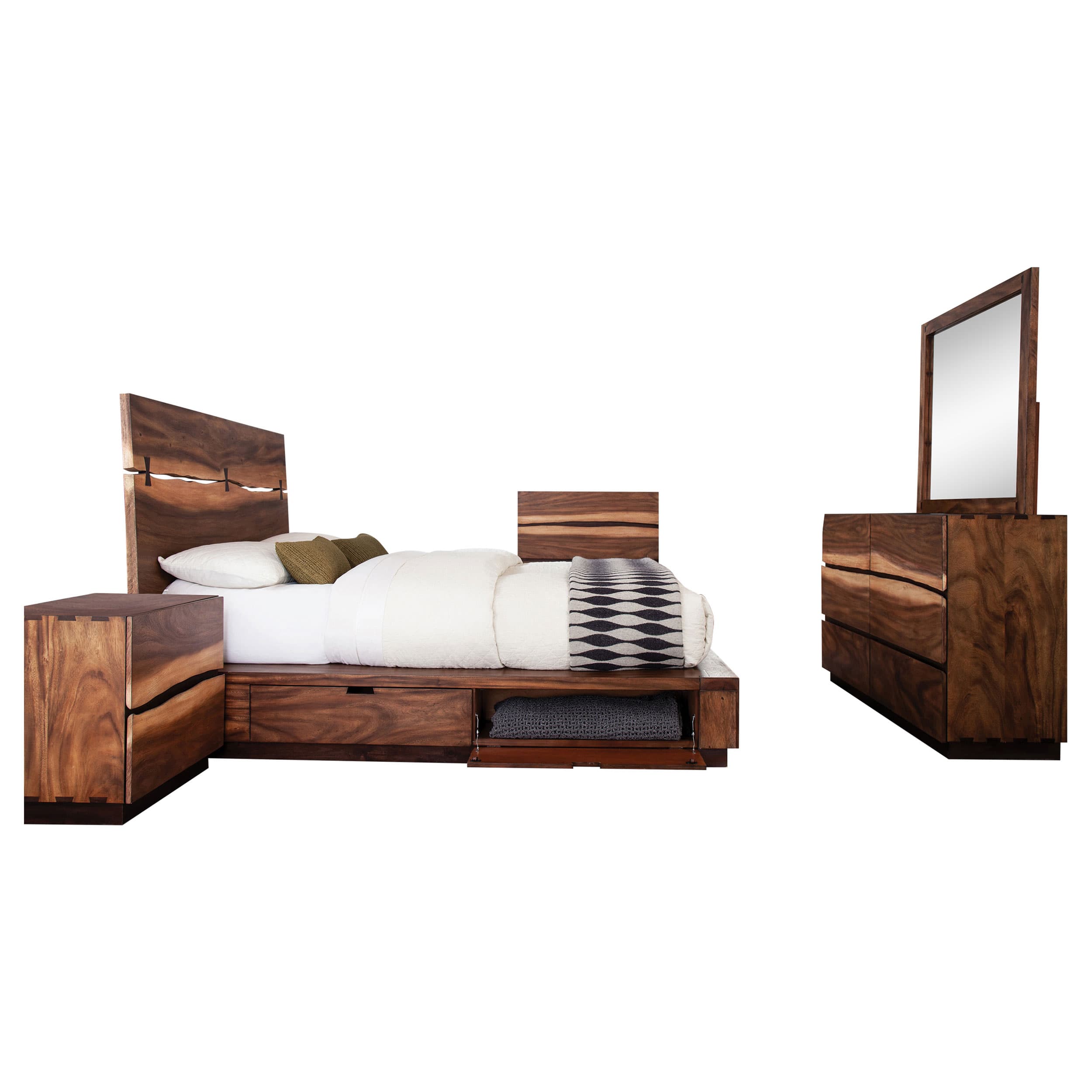 Winslow 5-piece Queen Bedroom Set Smokey Walnut - Image 1