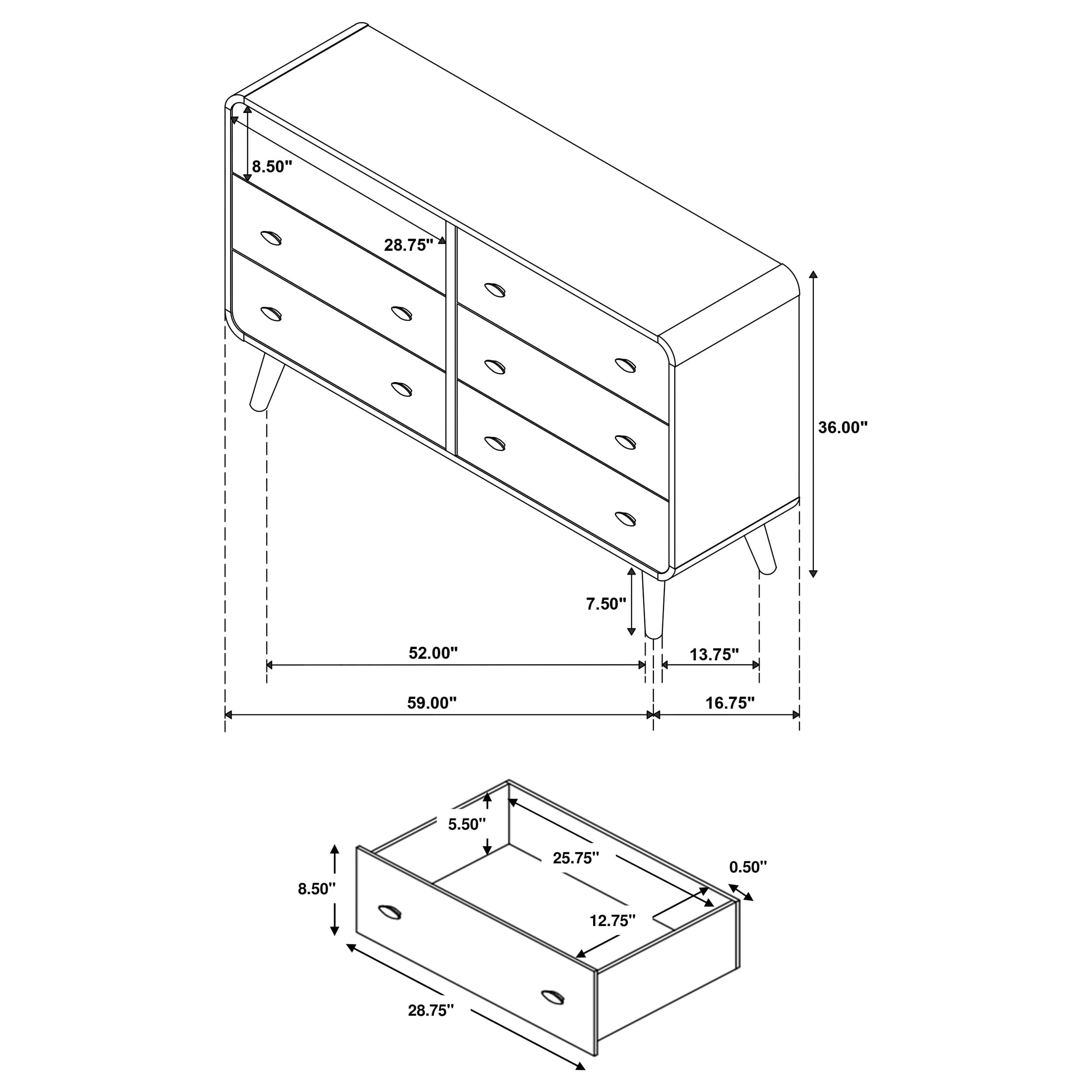 Robyn 5-piece Queen Bedroom Set Light Ash - Image 16