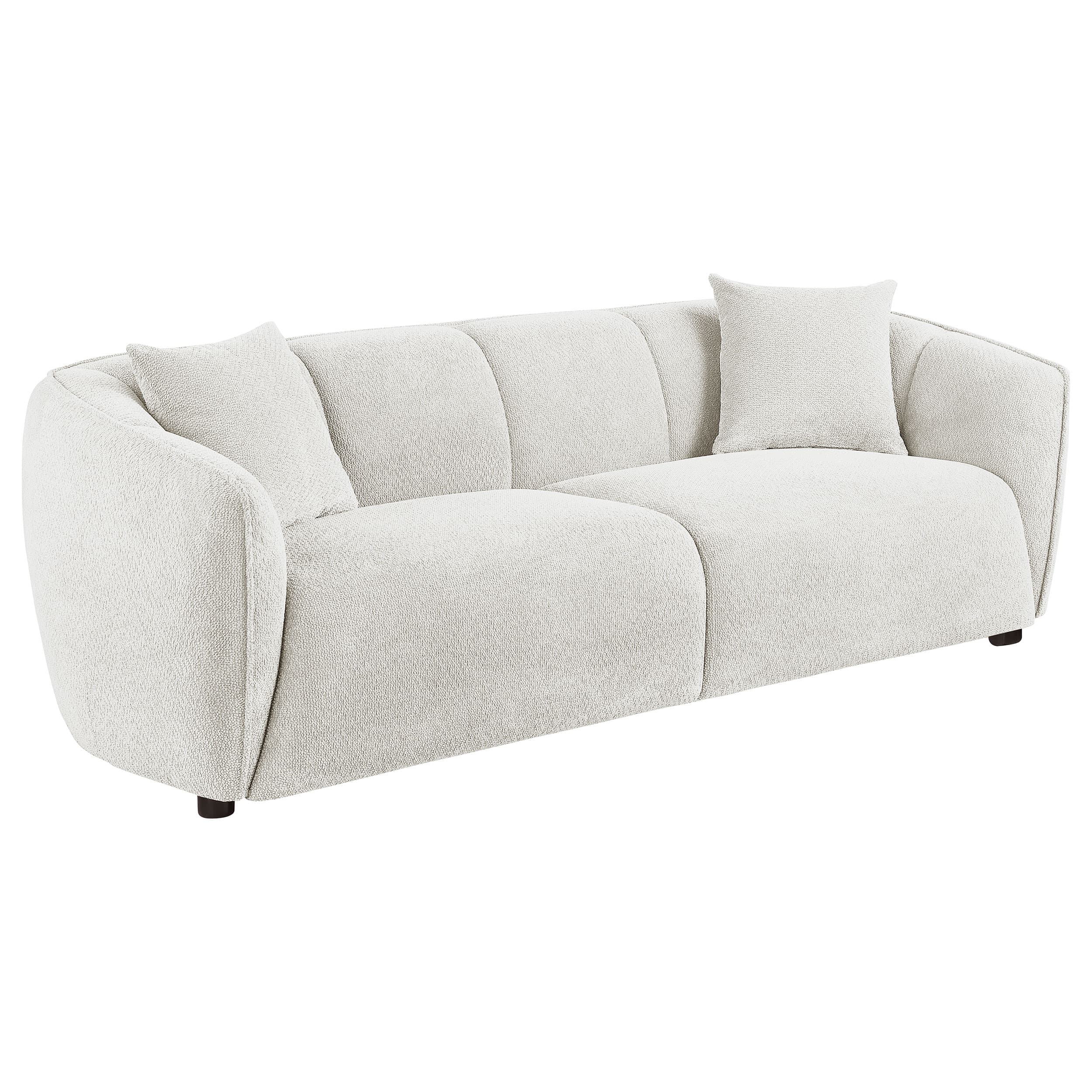 Aleisha 2-piece Fabric Upholstered Sofa Set Sand - Image 2