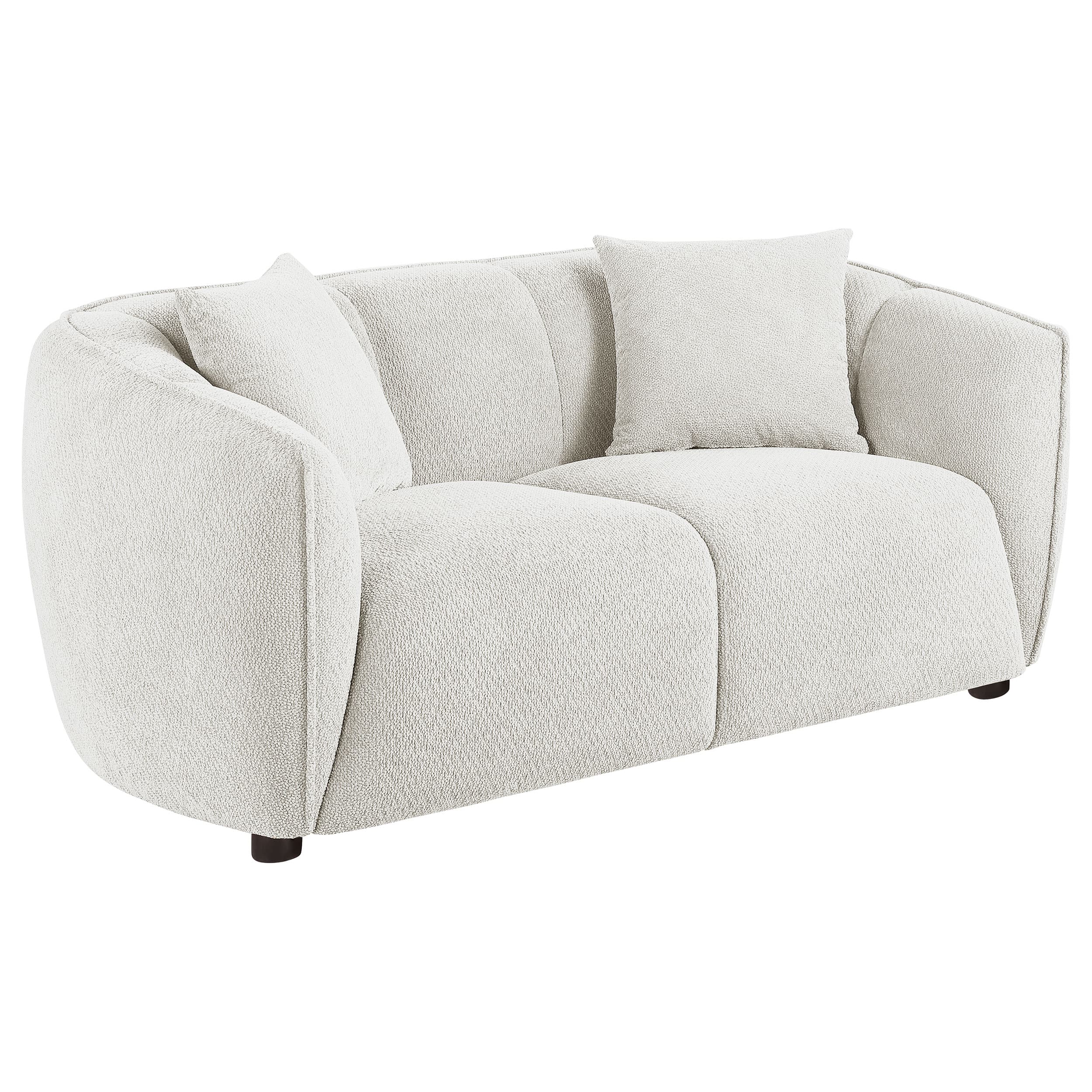 Aleisha 2-piece Fabric Upholstered Sofa Set Sand - Image 4