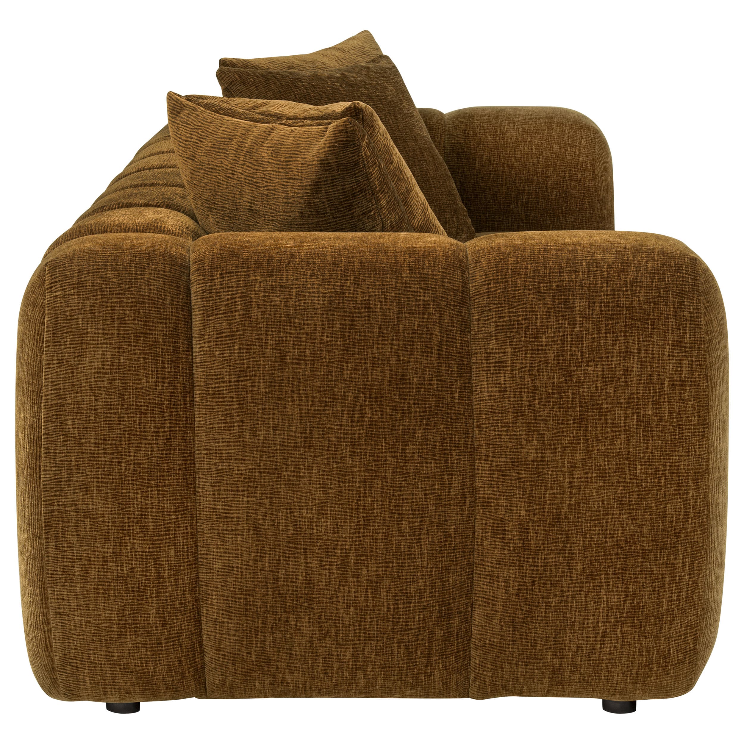 Lazaro 2-piece Fabric Upholstered Wide Channel Sofa Set Bronze - Image 5
