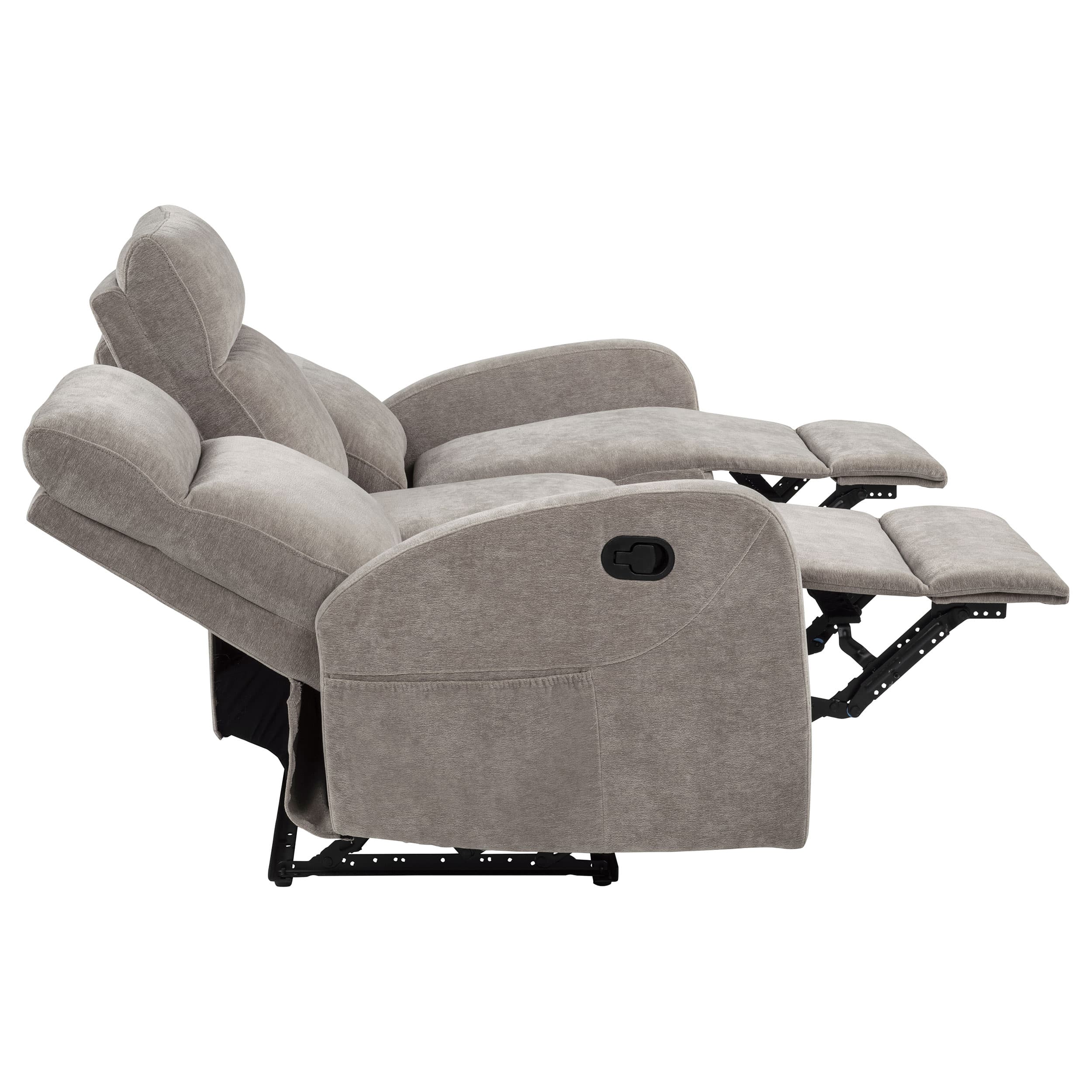Hamilton 2-piece Chenille Manual Reclining Sofa Set Sand - Image 7