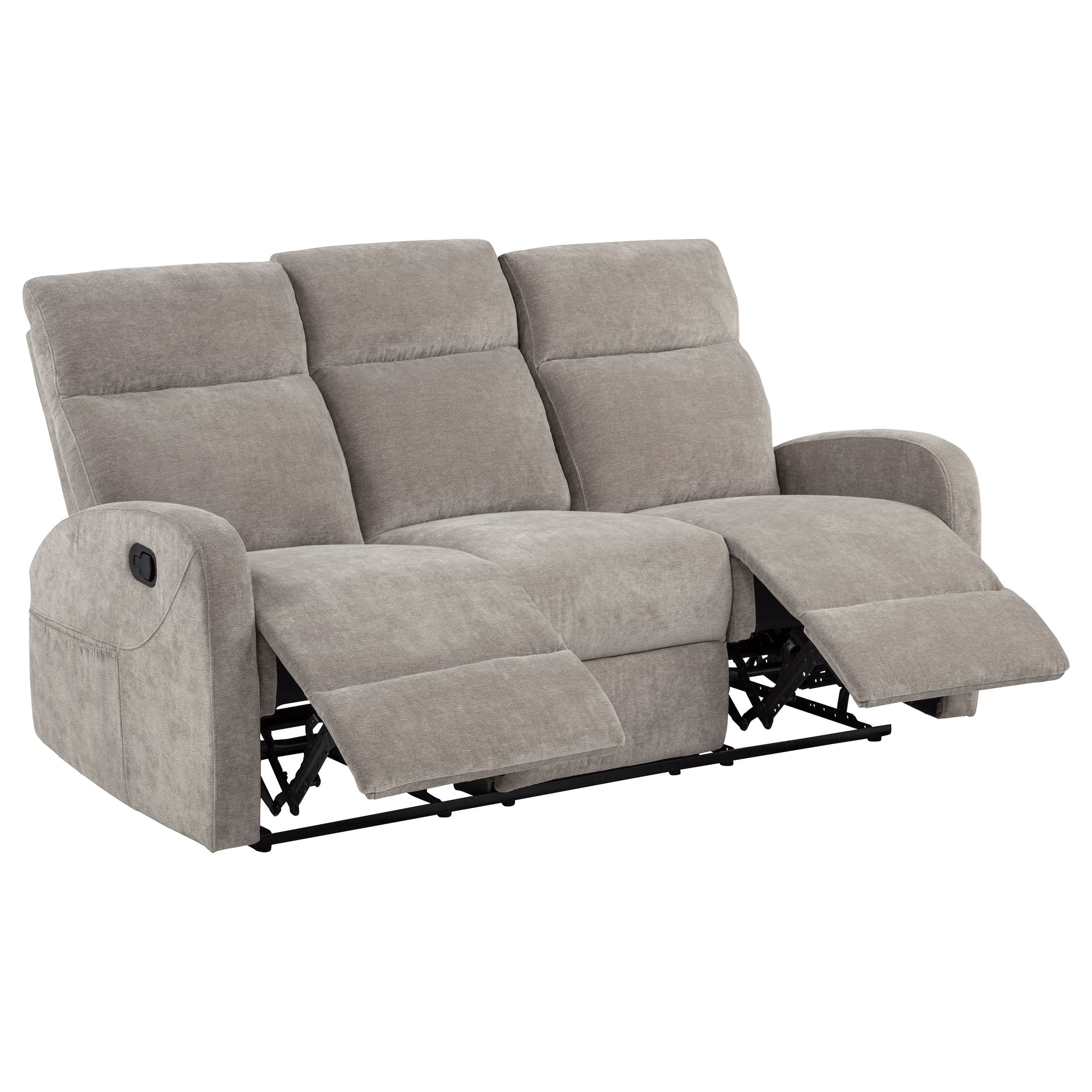 Hamilton 3-piece Chenille Manual Reclining Sofa Set Sand - Image 4
