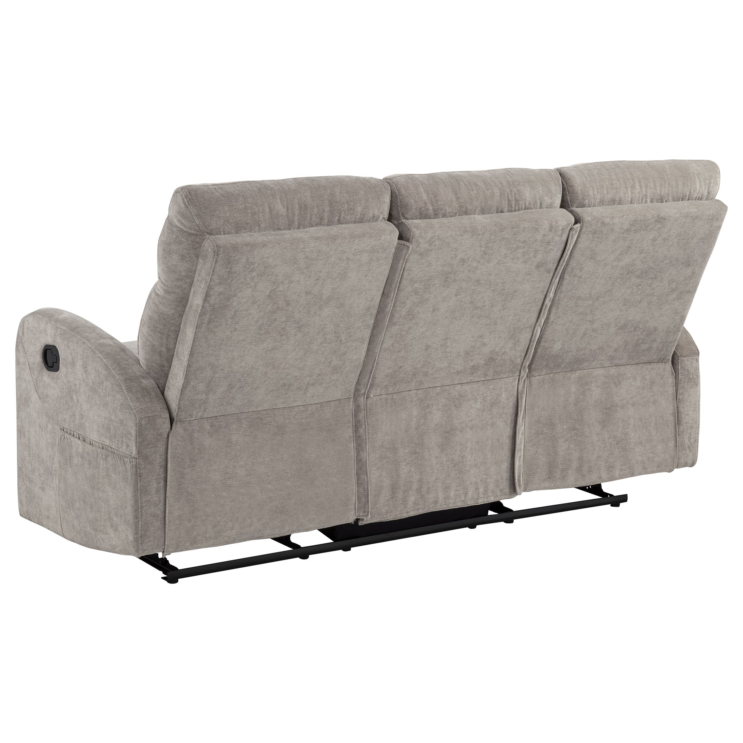 Hamilton 3-piece Chenille Manual Reclining Sofa Set Sand - Image 5