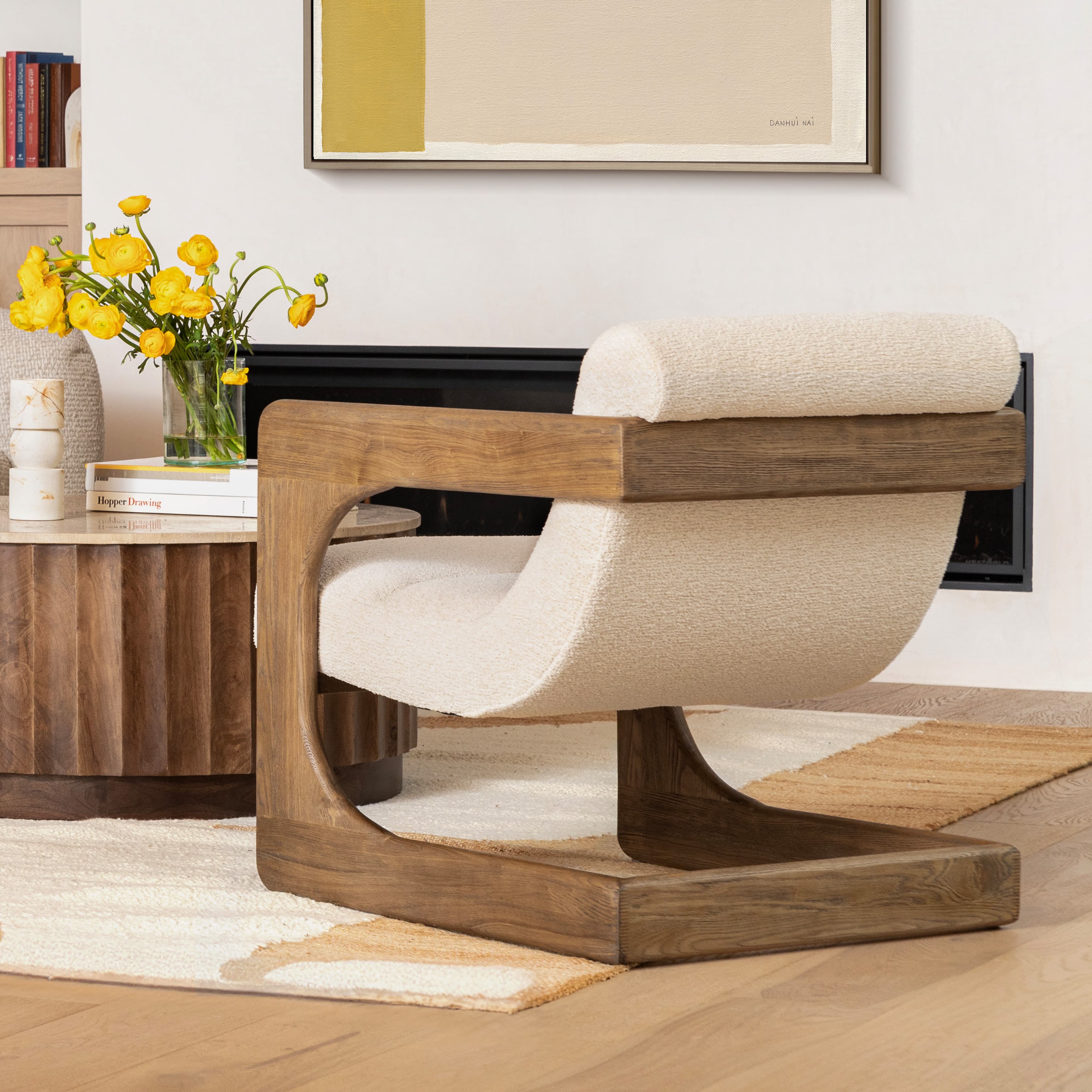 Bridges Occasional Chair Cream - Image 8