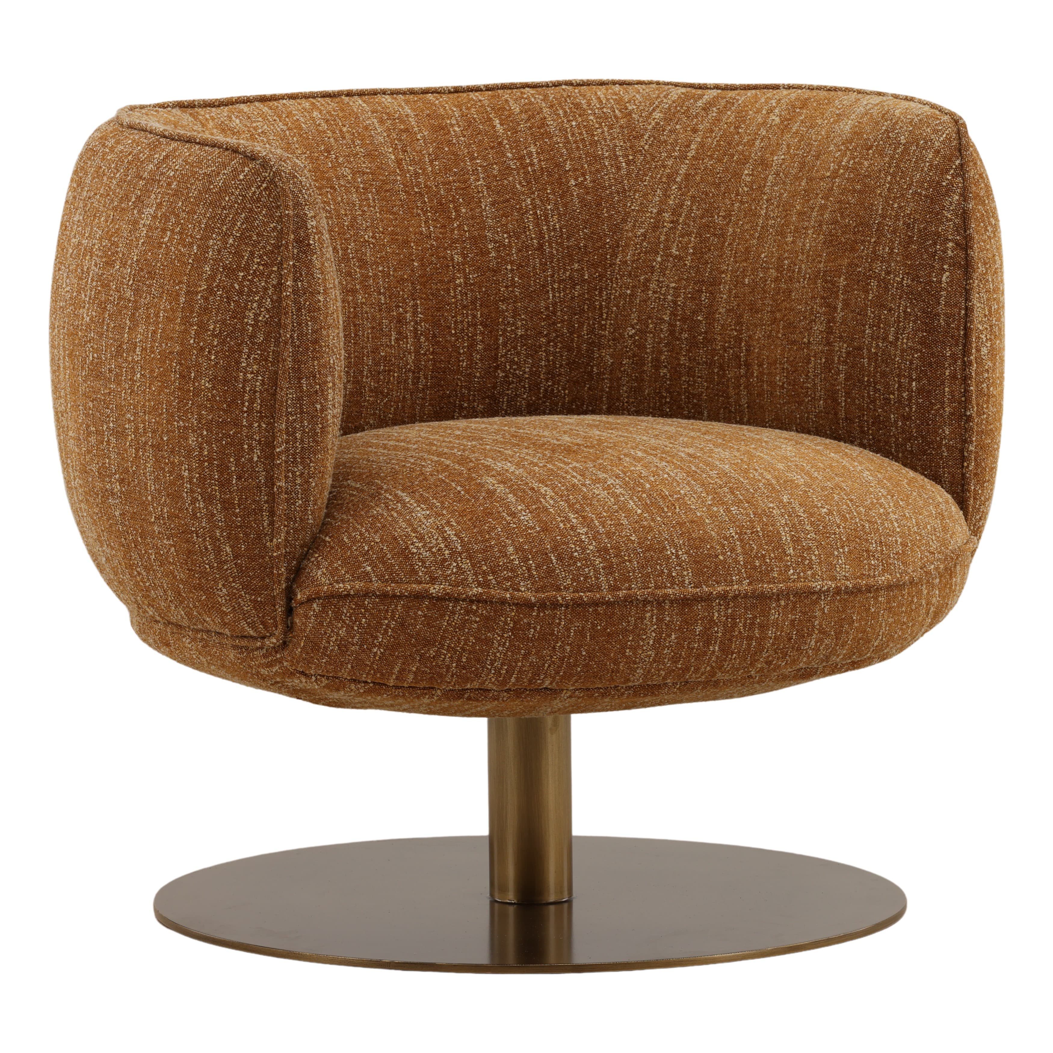 Aisha Swivel Chair Mustard - Image 1