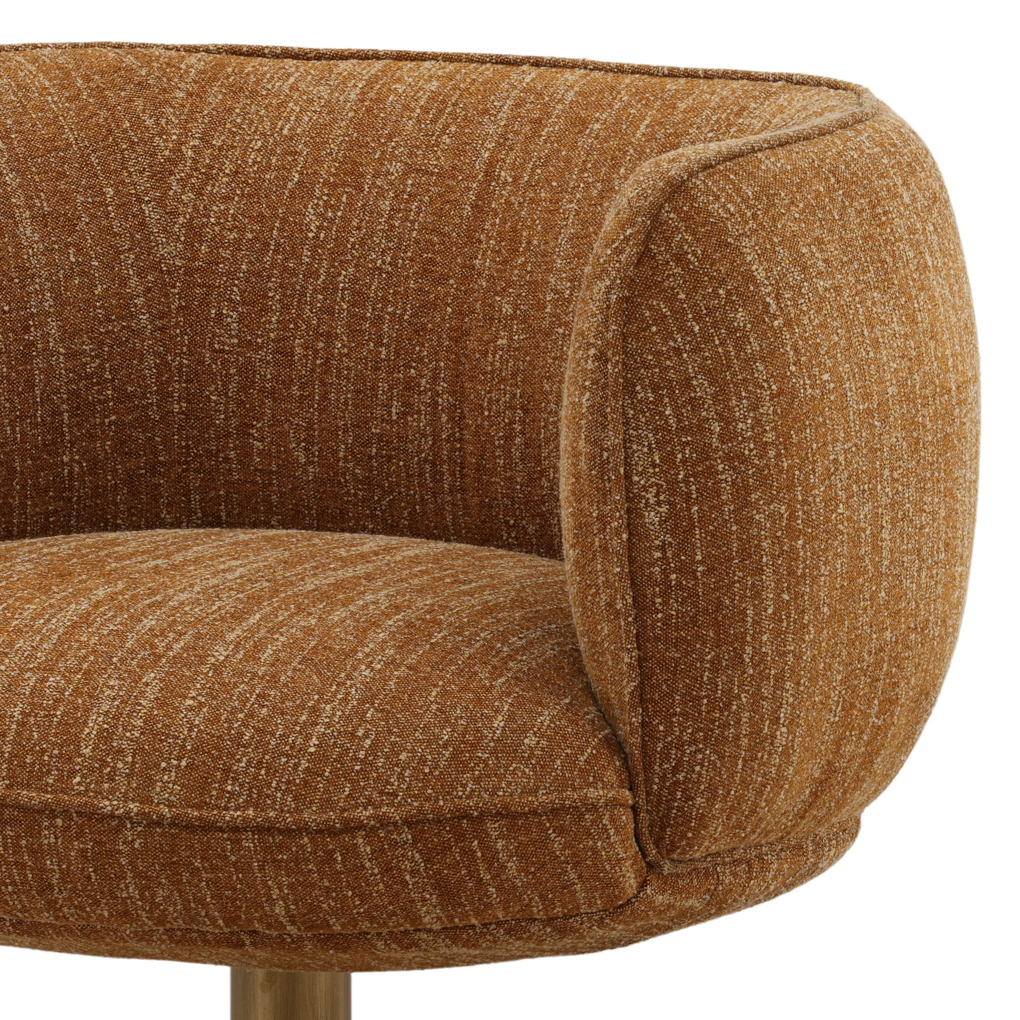 Aisha Swivel Chair Mustard - Image 6