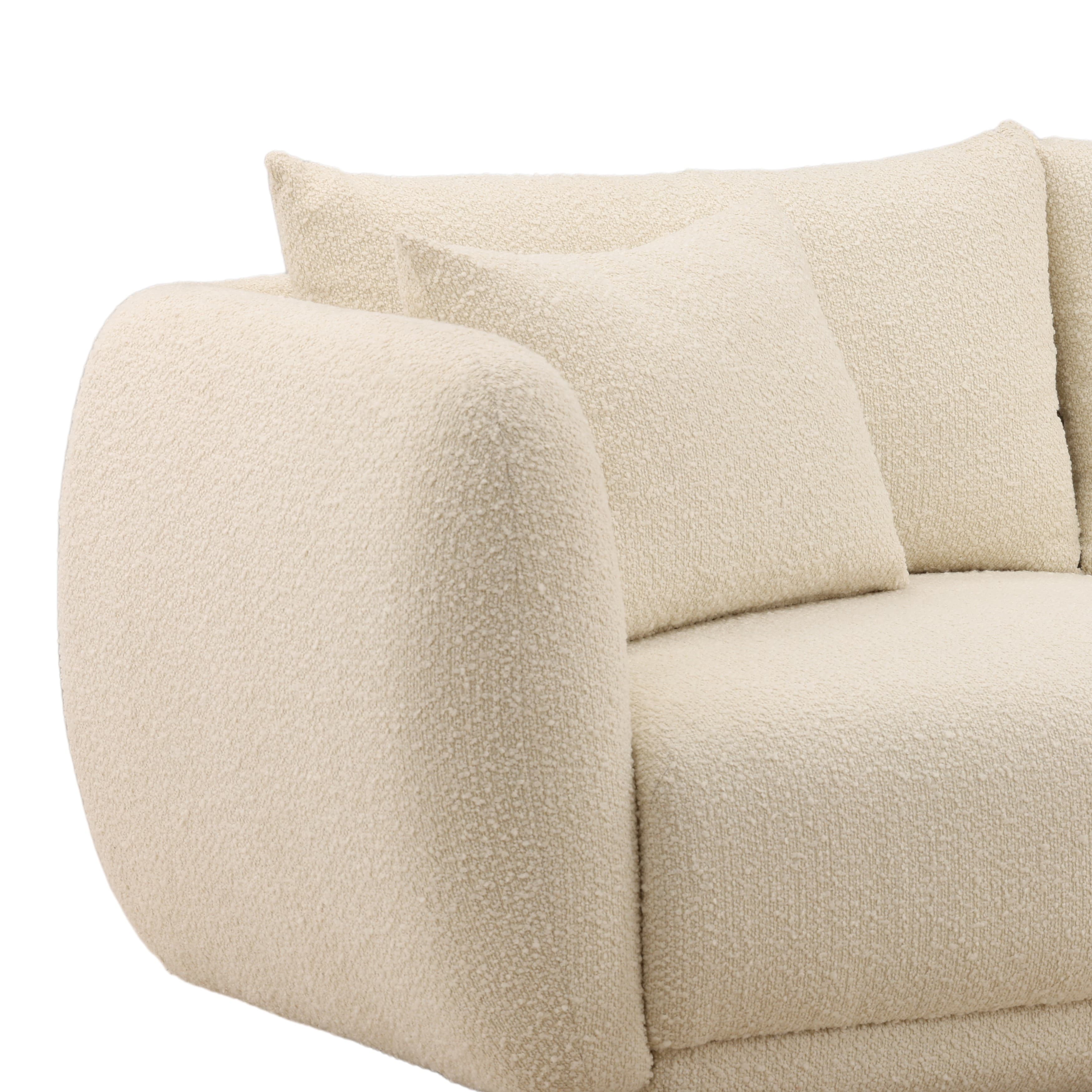 Briceida Sofa Cream - Image 6